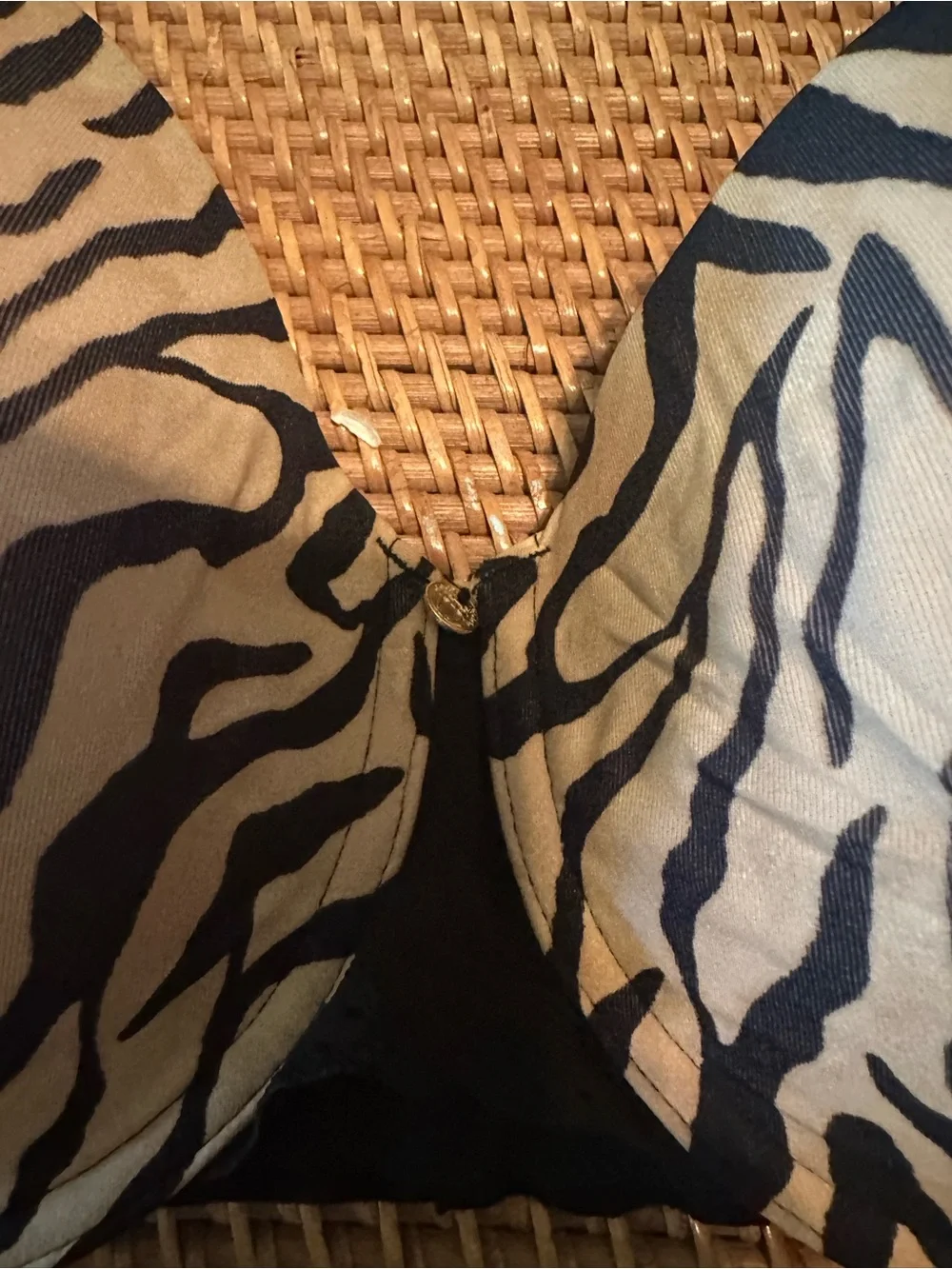Natori Bliss Perfection Bra 38C Caramel Zebra Underwire Lined NWT